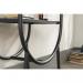 Teknik Office Boulevard Cafe Oval Bookcase Display Unit with safety tempered glass shelves and durable powder coated metal frame 5421957