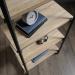 Teknik Office Industrial Style Chunky 4 Shelf Bookcase with Durable Black Metal Frame Charter Oak Effect and Generously Sized Shelves 5422095