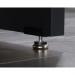 Teknik Office Vertex Sit Stand Desk Bourbon Oak  and Soft Black Accents