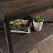 Teknik Office Industrial Style Coffee Table Smoked Oak EffectSmoked Oak Effect Durable Black Metal Frame Open Shelving