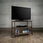 Teknik Office Industrial Style TV Stand Durable Black Metal Frame Up to a 36 TV 5423027