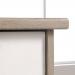 Teknik Office Avon Leather Handled Desk with Sky Oak Effect Finish and White Accents Metal Base