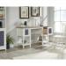 Teknik Office Mediterranean Shaker Style Desk Soft White and Lintel Oak Desktop