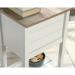 Teknik Office Mediterranean Shaker Style Desk Soft White and Lintel Oak Desktop