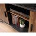 Teknik Office Canyon Lane TV Stand in Brew Oak finish and Grand Walnut accents, accommodates up to a 60in TV