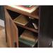 Teknik Office Canyon Lane 3 Shelf Bookcase with a door Brew Oak finish with Grand Walnut accents 3 sturdy 1 inch thick adjustable shelves and black po 5425303