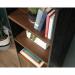 Teknik Office Canyon Lane 3 Shelf Bookcase with a door Brew Oak finish with Grand Walnut accents 3 sturdy 1 inch thick adjustable shelves and black po 5425303