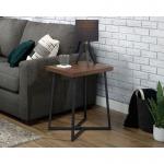 Teknik Office Canyon Lane Side Table in Grand Walnut effect finish powder coated metal base 5425305