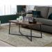 Teknik Office Canyon Lane Coffee Table Brew Oak finish Sturdy 1.5 inch top and powder coated metal base 5425306