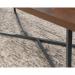 Teknik Office Canyon Lane Coffee Table Brew Oak finish Sturdy 1.5 inch top and powder coated metal base 5425306