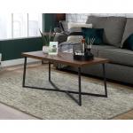 Teknik Office Canyon Lane Coffee Table Brew Oak finish Sturdy 1.5 inch top and powder coated metal base