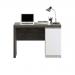 Teknik Office Hudson Chunky Desk in Charcoal Ash and Pearl Oak Accents, stylish with storage