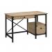 Teknik Office Steel Gorge Desk Milled Mesquite effect finish 5425907