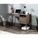 Teknik Office Lux Desk in Diamond Ash finish, retro style, has a pencil drawer with metal runners and cubbyhole storage 5426429