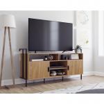 Teknik Office Hythe Wall Mounted TV Stand Credenza Serene Walnut Finish 5426437