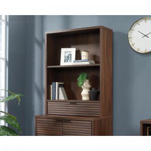 Teknik Office Elstree Hutch with Drawer in Spiced Mahogany finish with