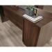 Teknik Office Elstree L Shaped Desk Spiced Mahogany with Return and 3 drawers 5426914