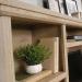 Teknik Office Hutch Option for the Prime Oak Executive Desk complete with durable 1” thick top, two adjustable shelves and cubbyhole storage