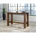 Teknik Office Counter Height Work Bench Grand Walnut Effect Finish Accommodates up to 4 people. 5427129