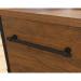 Teknik Office Iron Foundry Double Pedestal Desk Checked Oak and Textured Powder Coated Metal Framework 5427134