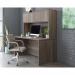 Teknik Office Affiliate 1500 Hutch in a Hudson Elm effect finish, hidden storage behind two double doors 5427429