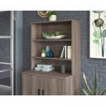 Teknik Office Affiliate Hutch For Storage Units in a Hudson Elm effect finish 5427430