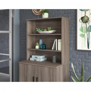 Teknik Office Affiliate Hutch For Storage Units in a Hudson Elm effect
