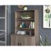 Teknik Office Affiliate Hutch For Storage Units in a Hudson Elm effect finish 5427430