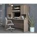 Teknik Office Affiliate 1800 Hutch in a Hudson Elm effect finish, hidden adjustable shelves for storage behind two doors 5427431