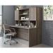 Teknik Office Affiliate 1800 Hutch in a Hudson Elm effect finish, hidden adjustable shelves for storage behind two doors 5427431