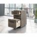 Teknik Office Affiliate 3 Drawer Mobile Pedestal in a Hudson Elm effect finish, two small drawers, one larger spacious filer lockable drawer 5427873