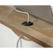 Teknik Office Shaker Style L Shaped Desk Soft White and Oak Accent Desktop