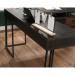 Teknik Office Canyon Lane L- Shaped Desk Brew Oak effect durable 1in thick desktop filing drawers 360 degree all round finish 5431209