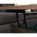 Teknik Office Canyon Lane Lift-Up Coffee Work Table Brew Oak effect durable 1in thick lift up top hidden storage and 360 degree all round finish 5431214