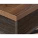 Teknik Office Canyon Lane Lift-Up Coffee Work Table Brew Oak effect durable 1in thick lift up top hidden storage and 360 degree all round finish 5431214