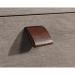 Teknik Office Avon Leather Handled Wall Desk Mystic Oak space saving hanging design flip down door, shelf leather pull and tack board 5431224