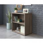 Teknik Office Affiliate 2 Shelf Bookcase in a Hudson Elm effect finish, display storage with one adjustable shelf 5431916