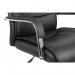 Teknik Office Kendal Black Luxury Office Chair Matching Padded Arm Covers and Chrome Five Star Base 6901KB