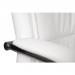 Teknik Office Kendal White Luxury Office Chair Matching Padded Arm Covers and Chrome Five Star Base