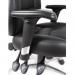 Teknik Office Portland Black Operator Faux Leather Chair with Removable Height Adjustable Armrests and Chrome Base
