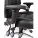 Teknik Office Portland Black Operator Faux Leather Chair with Removable Height Adjustable Armrests and Chrome Base 6902PB