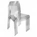 Teknik Office Clarity Clear Stackable Translucent Polycarbonate Chair Sold In Packs Of 4 6908TR