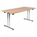 Teknik Office Beech Effect Space Folding Executive Table 6909BE