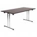 Teknik Office Wenge Effect Space Folding Executive Table 6909WE