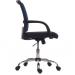 Teknik Office Star Mesh Blue Back Executive Chair With Contrasting Matching Black Fabric Seat Fixed Nylon Armrests