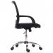 Teknik Office Star Mesh White Back Executive Chair With Contrasting Matching Black Fabric Seat Fixed Nylon Armrests 6910WHI