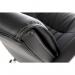 Teknik Office Milan Leather Faced Executive Office Chair Nylon Armrests and Chrome Five Star Base 6914