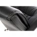 Teknik Office Milan Leather Faced Executive Office Chair Nylon Armrests and Chrome Five Star Base