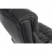 Teknik Office Siesta Black Luxury Leather Look Executive Chair Padded Armrests Matching Capped Five Star Base 6916