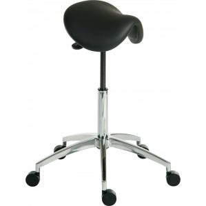 Teknik Office Perch Black SitStand Height Adjustable Stool Pyramid